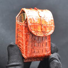 Bao Da Bật Lửa Zippo Chất Liệu Da Cá Sấu Cao Cấp BD02