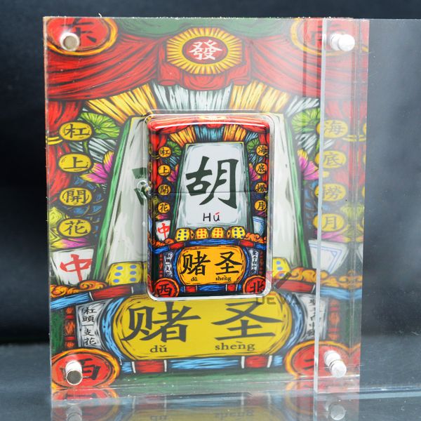 Zippo Hộp Mica Sơn Chủ Đề Quân Bài May Mắn ZN193