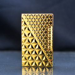 Bật lửa xăng đá Calories Vân Kim Cương 3D Mạ Vàng CL-X04