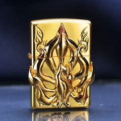 Zippo Ốp Emblem Cửu Vĩ Hồ Ly ZN204