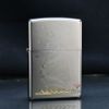 Zippo Mạ Satin Khắc Hình Thuyền Buồm Cổ ZK15