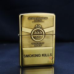 Zippo Khắc Sâu Chủ Đề Thương Hiệu Thuốc Lá 555 ZK58