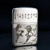 Zippo Bạc Khối Tái Bản 1941 Đàn Ngựa Mã Đáo Thành Công BK24