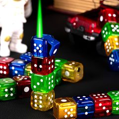 Bật lửa xúc xắc đèn led đổi màu 0111