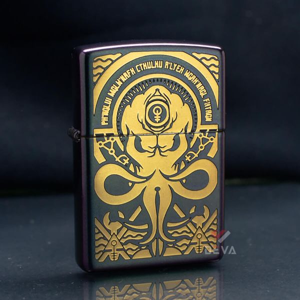 Zippo Đổi Màu Chủ Đề Quái Vật Cthulhu Evil Design Z172
