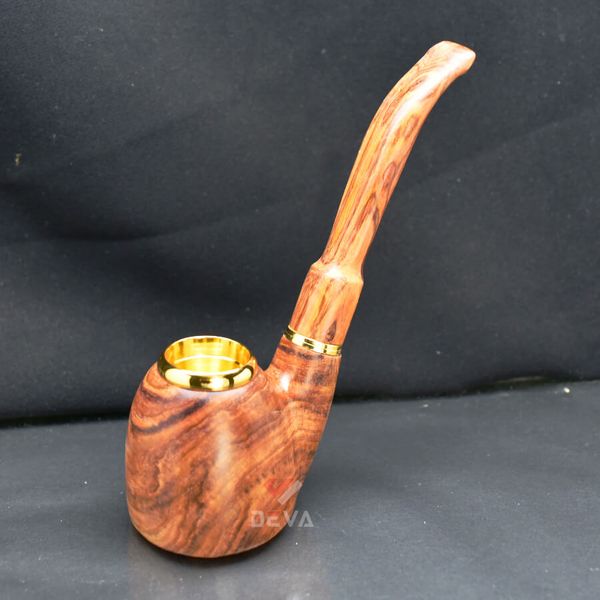 Tẩu thân gỗ cán đứng đế bằng ốp miệng Freesize TG09