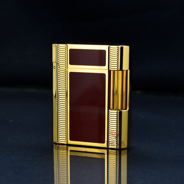 Dupont Hồng Kông Ligne 1 Form Thấp Sơn Mài Đỏ Hoa Văn DT04