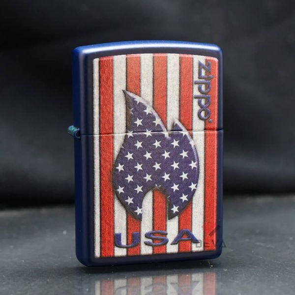 Zippo Sơn Ngọn Lửa Yêu Nước Patriotic Flame Design Z184