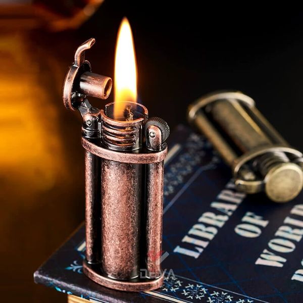 Bật lửa xăng đá phong cách giả cổ retro DC1-2