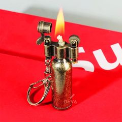 Bật lửa xăng đá chính hãng Dolphin móc khóa hình chai rượu HY-739