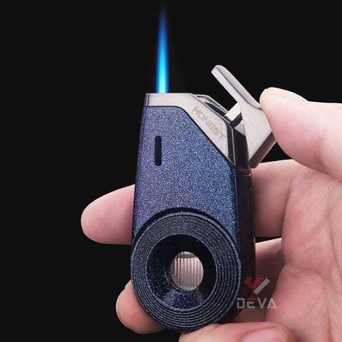 Bật lửa chính hãng Honest khò 1 tia bình gas trong suốt BCZ 797