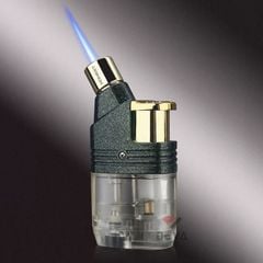 Bật lửa Honest khò 1 tia lửa chéo bình gas trong suốt BCZ 799