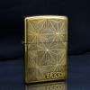 Zippo Khắc Nổi Hoa Văn Tam Giác Và Logo Zippo ZN388