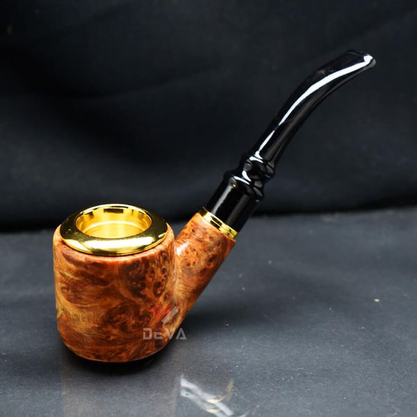 Tẩu thân gỗ cán sừng lõi thép Freesize TS22