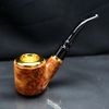 Tẩu Cigar thân gỗ cán sừng lõi thép Freesize TS22