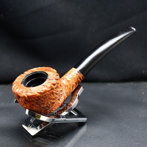 Tẩu cối rễ sần thân gỗ cán sừng Freesize TS23