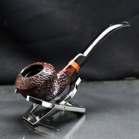 Tẩu cối sần miệng nhô cán sừng Freesize TS24