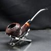 Tẩu Cigar cối sần miệng nhô cán sừng Freesize TS24