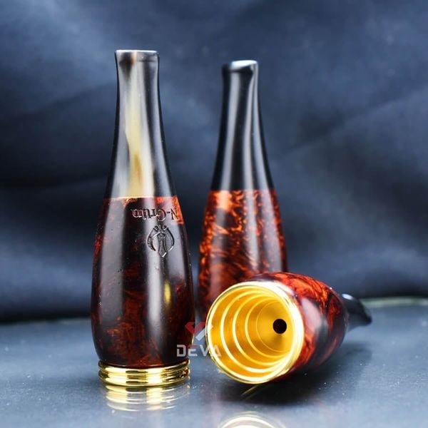 Tẩu Cigar N-Grun thân gỗ cán sừng Freesize TS10