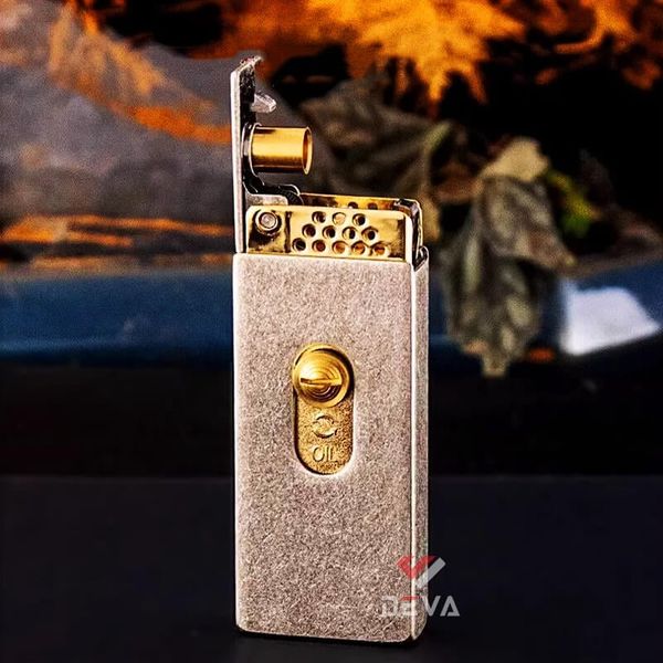 Bật lửa xăng đá chính hãng Zorro cần gạt nắp trượt Z739