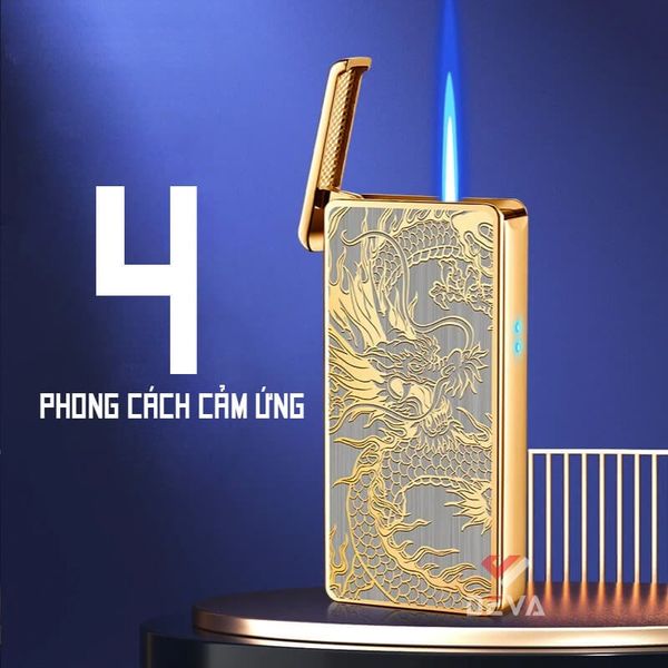 Bật lửa gas sạc USB cảm ứng điện tử cao cấp HT23-2