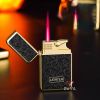 Bật lửa ga điện khò 1 tia sơn hoa văn nhiều màu 863
