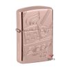 Zippo Armor Script Logo Collectible Rose Gold Z26