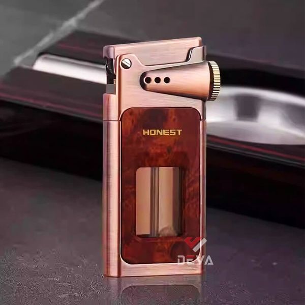 Bật lửa Honest bình xăng trong suốt có chốt khóa BCZ 805