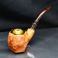 Tẩu bầu lục giác thân gỗ cán sừng Freesize TS29