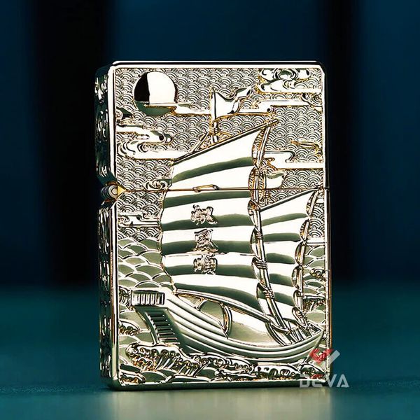 Bật lửa Zorro bọc vỏ dày con thuyền thuận buồm xuôi gió Z-KJ1017