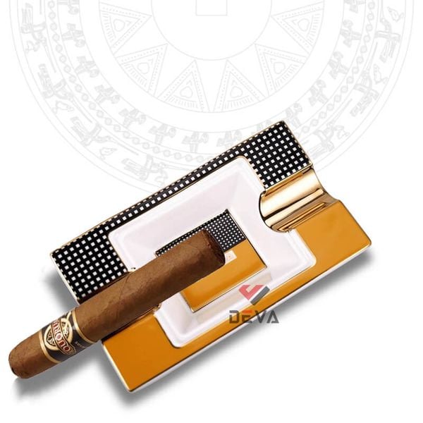 Gạt tàn sứ 2 điếu 0708