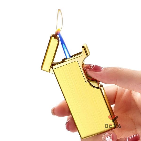 Bật lửa chính hãng ngăn chứa gas lộ thiên 2 phong cách lửa HB231