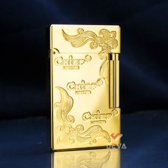 Bật lửa xăng đá chính hãng Chief khắc hoa văn CF041