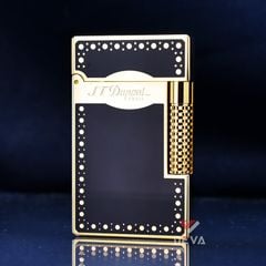 Dupont Hồng Kông Sơn Mài Viền Hoa Văn Chấm Tròn D156