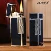 Bật lửa xăng đá chính hãng Zorro sơn mài đen dáng nhỏ Z728