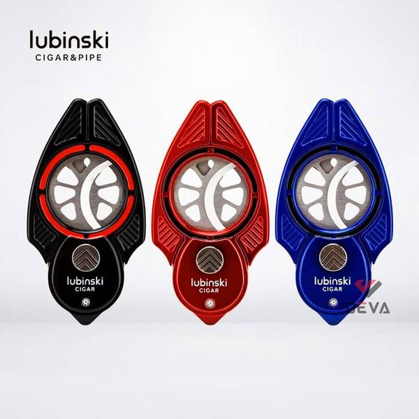 Phụ kiện Cigar chính hãng Lubinski dao cắt kèm túi da YJA 30032