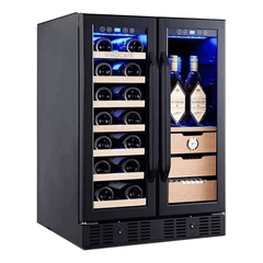 Tủ bảo quản Cigar rượu vang 2 trong 1 Vinocave CWC-150