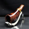 Tẩu Cigar gỗ thân ngang cán sừng size 40-60 TS30