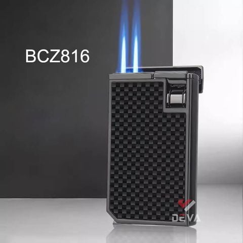 Bật lửa chính hãng Honest khò 2 tia kèm đục BCZ 816