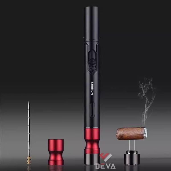 Bật lửa Honest khò 1 tia kèm bộ dụng cụ Cigar BCZ 757