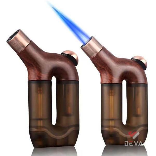 Bật lửa Honest khò 1 tia bình gas trong suốt hiện đại BCZ 826