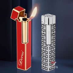 Bật lửa gas đá chính hãng Derui hình chữ nhật dài DR800