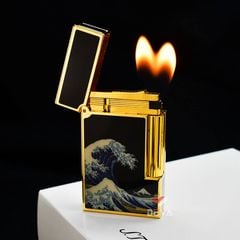 Dupont Hồng Kông Sơn Mài Chủ Đề Bức Tranh Sóng Lừng Ở Kanagawa D213