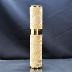Ống xương đựng Cigar 1 điếu cao cấp khắc nổi tứ linh OX01