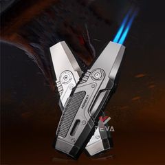 Bật lửa chính hãng Honest khò 2 tia có khóa gas BCZ 3042