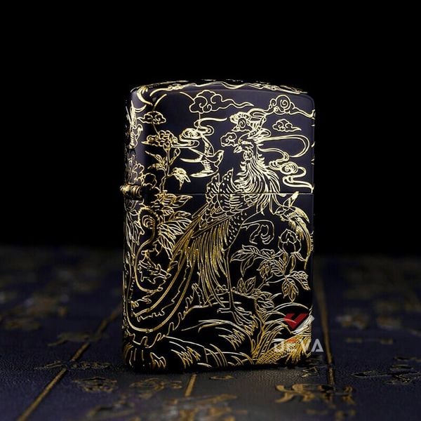 Bật lửa xăng Zorro phượng hoàng mạ vàng bản giới hạn Z2-1077