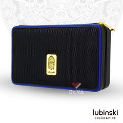 Bao da đựng 4 khay Cigar Lubinski có bật lửa và dao cắt YJA 50016