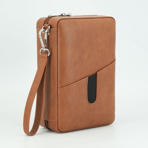 Bao da đựng Cigar 6 điếu Cohiba kèm bật lửa XJ T108