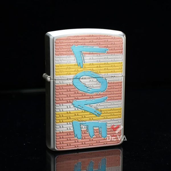 Bật lửa xăng đá Zorro chủ đề tình yêu LOVE bản giới hạn Z2-1132