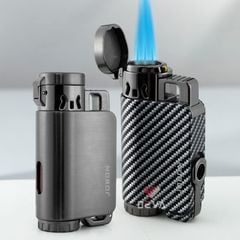 Bật lửa chính hãng Jobon khò 3 tia kèm đục Cigar ZB A06